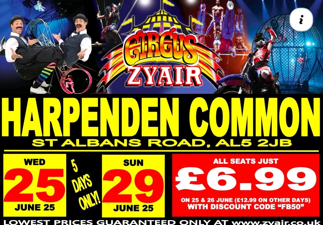 🎪 Circus Zyair - Harpenden 2025 | What's Up Bedfordshire Events