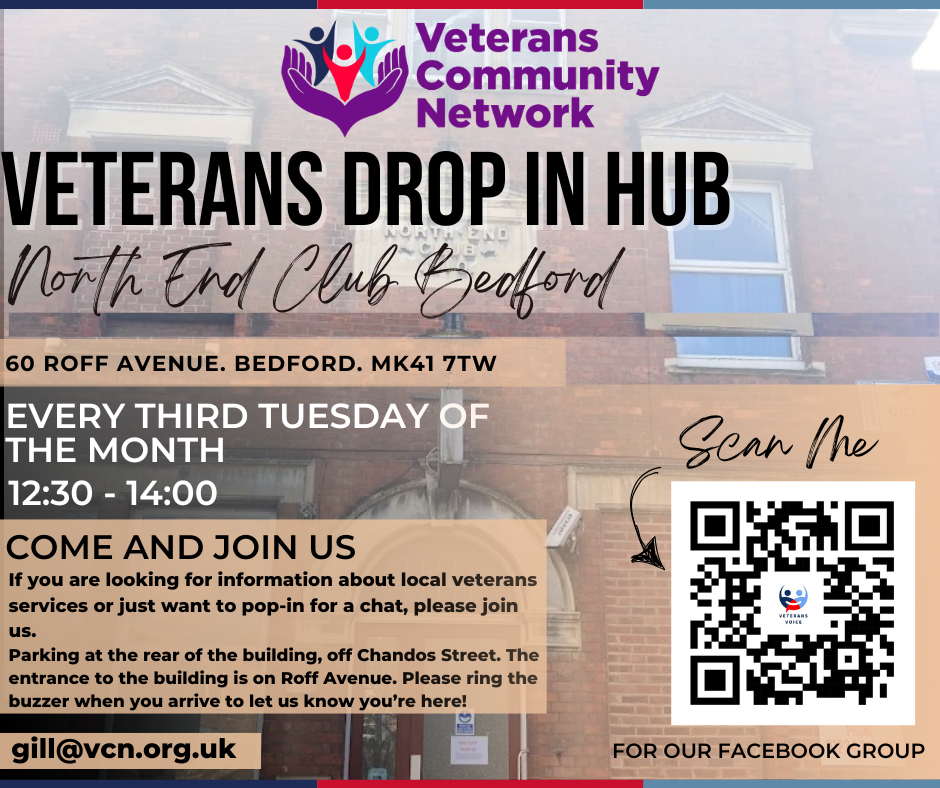 🇬🇧 Veterans Drop-In - North End Social Club in Bedford | What's Up ...