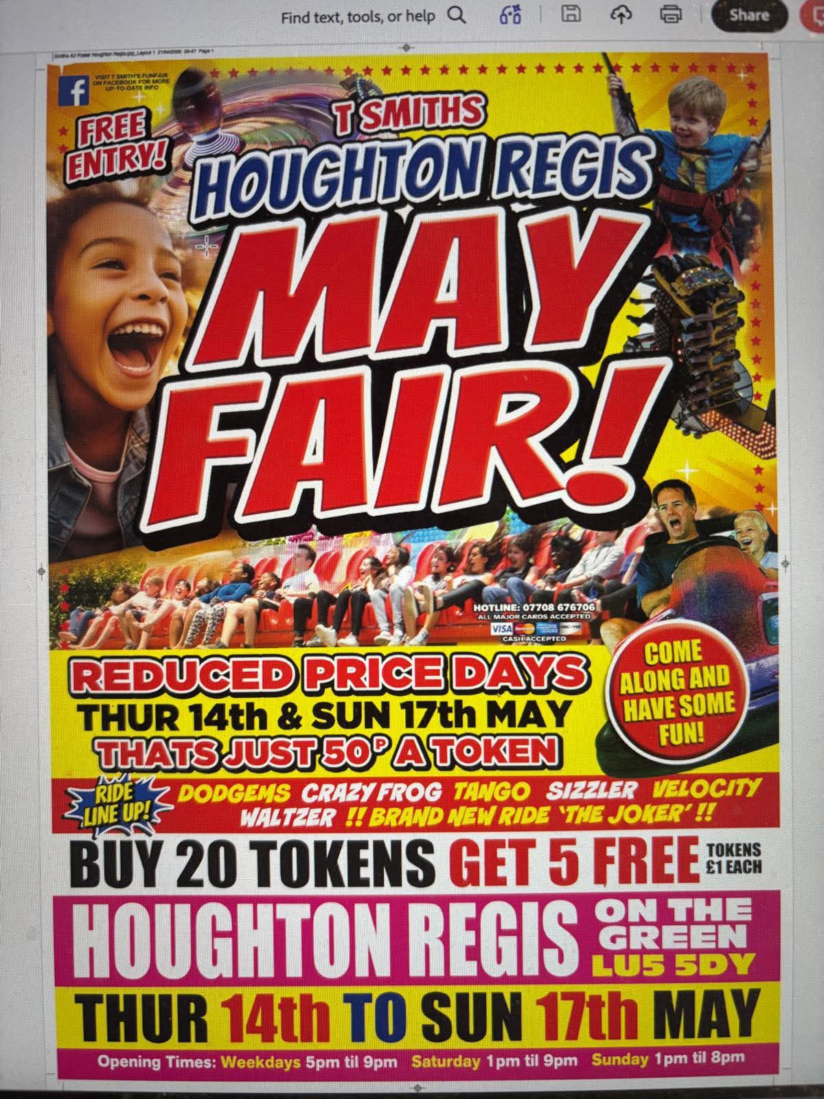 Houghton Regis Funfair May 2026 What S Up Events FB IMG 