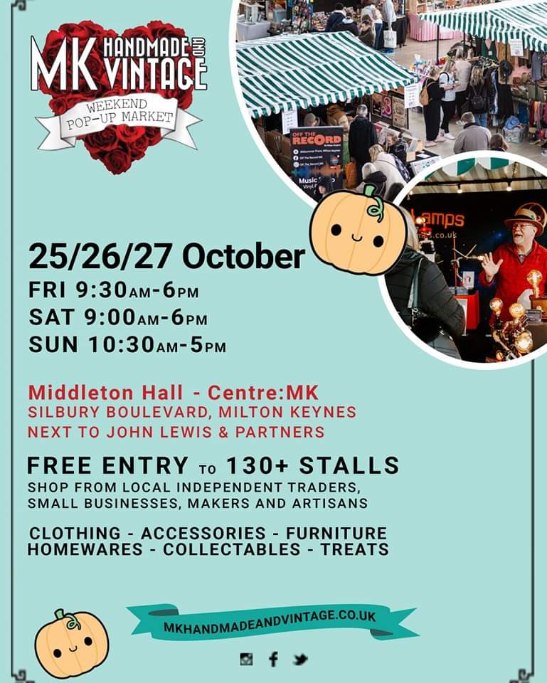 🛍 Free Entry Milton Keynes Shopping Centre Handmade & Vintage Winter Fair  - Event Image 2 October 25, 2024 09:30 AM