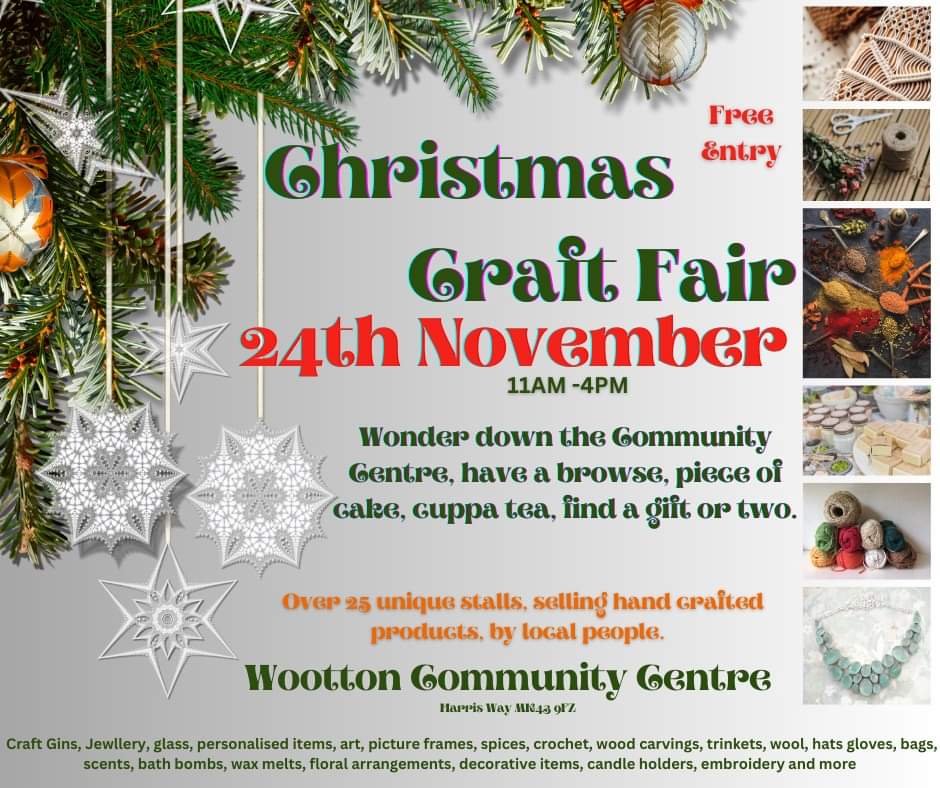 🎁 Wootton Christmas Craft Fair 2024 - Event Image 2 November 24, 2024 11:00 AM