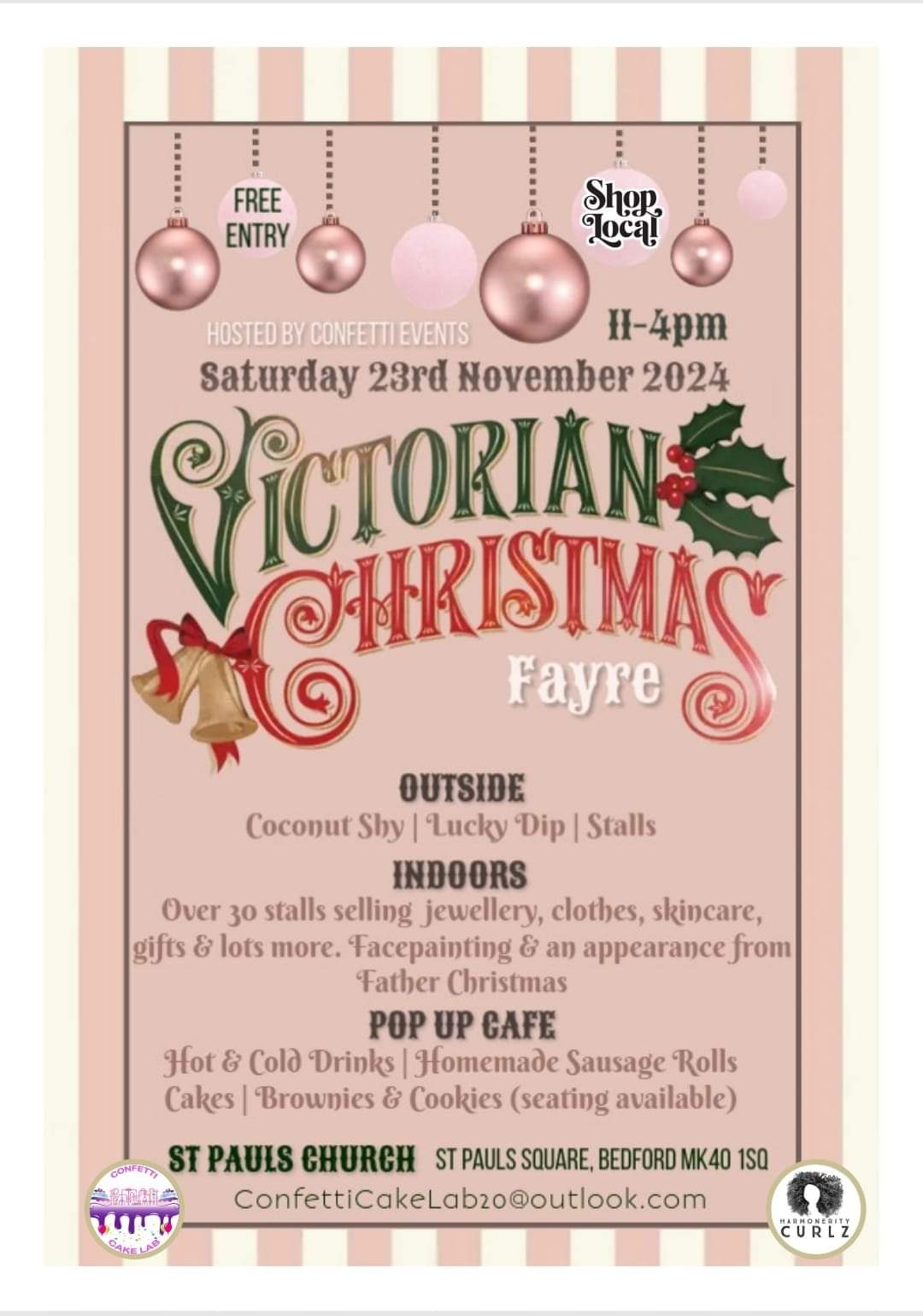 🎄 Victorian Christmas Fayre - St Pauls Church Bedford - Event Image 2 November 23, 2024 11:00 AM