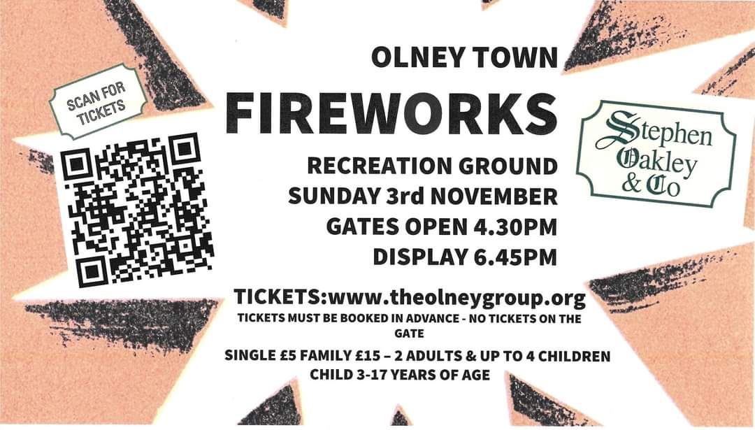 🎆 Olney Town Fireworks 2024 - Event Image 2 November 03, 2024 04:30 PM
