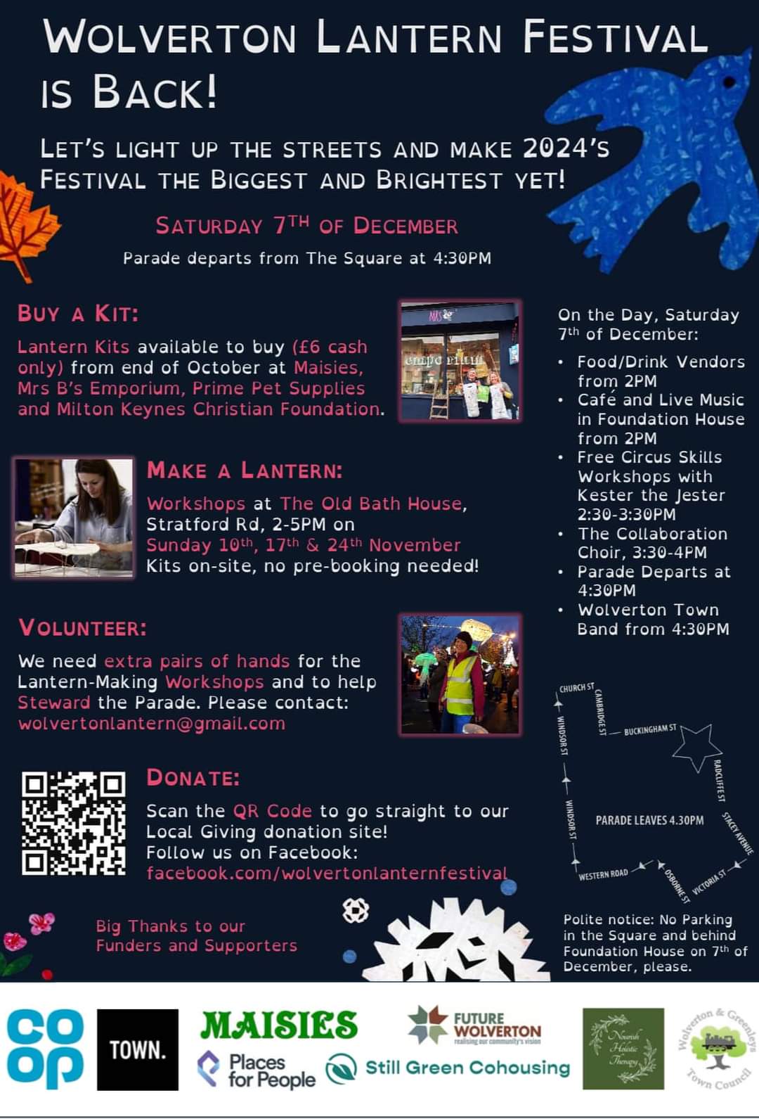 ✨️FREE ENTRY! Wolverton Lantern Festival 2024 - Event Image 5 December 07, 2024 03:00 PM