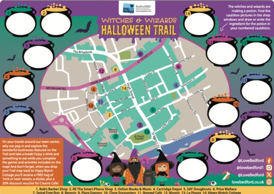 👣 Love Bedford Halloween Trail 2024   - Event Image 4 October 28, 2024 