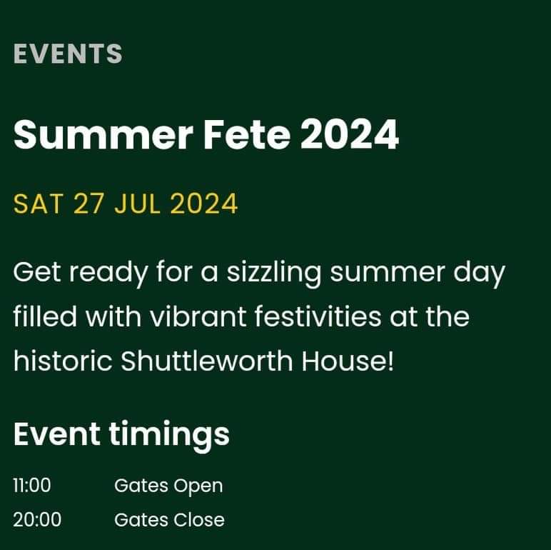 🎶FREE ENTRY Summer Fete - Shuttleworth  - Event Image 3 July 27, 2024 11:00 AM
