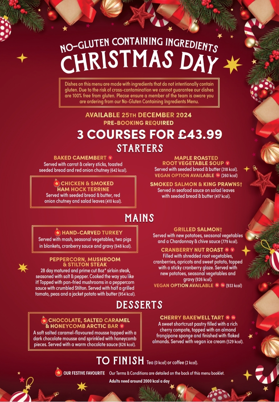 🧑‍🎄 Christmas Day Menu 2024 at The Bumble Bee, Flitwick - Event Image 4 December 25, 2024 