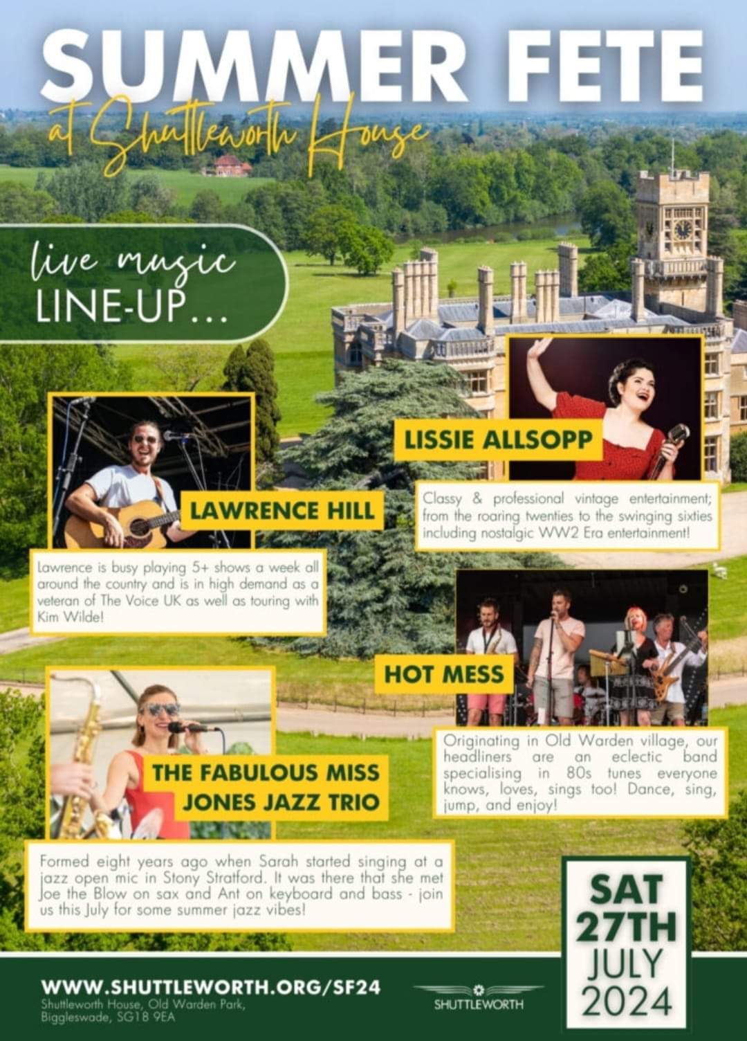 🎶FREE ENTRY Summer Fete - Shuttleworth  - Event Image 5 July 27, 2024 11:00 AM