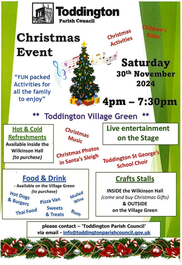 🎄 Toddington in Bedfordshire Christmas Light Switch on 2024 - Event Image 3 November 30, 2024 04:00 PM