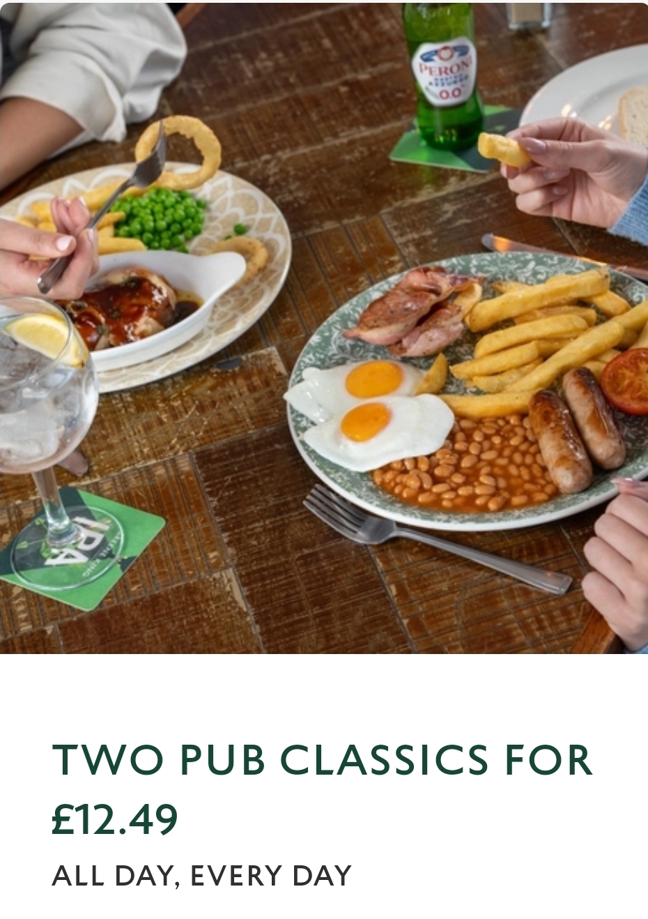 😃 2 PUB CLASSICS MEALS ALL DAY EVERYDAY FOR ONLY £12.49! AT THE BUMBLE BEE IN FLITWICK | Categories: Food & Drink | Featured Deal 😃 2 PUB CLASSICS MEALS ALL DAY EVERYDAY FOR ONLY £12.49! AT THE BUMBLE BEE IN FLITWICK - $12.49