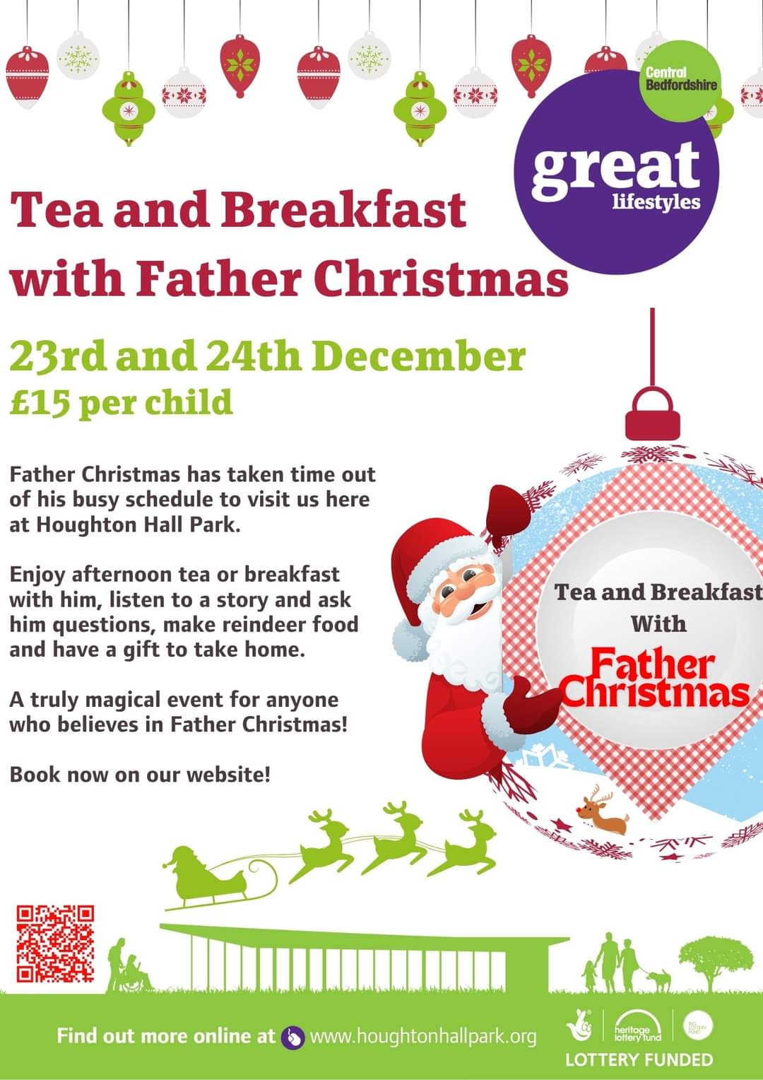 🎅 AFTERNOON TEA WITH SANTA AT HOUGHTON HALL PARK 2024 - Event Image 2 December 23, 2024 01:30 PM