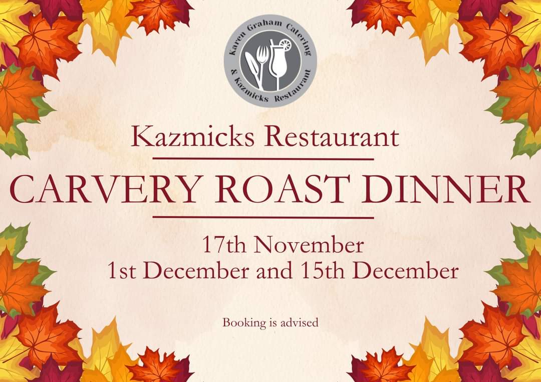 🍲 Kazmicks Carvery in Dunstable at Kazmicks, 1-3 Broadwalk, Dunstable,
Bedfordshire, LU5 4RH | Adults, Advance Booking, Food/Drink, Indoor, Outdoor | Suitable for: Accessible, Family, Toilets 🍲 Kazmicks Carvery in Dunstable - Event Image 2 November 17, 2024 01:00 PM