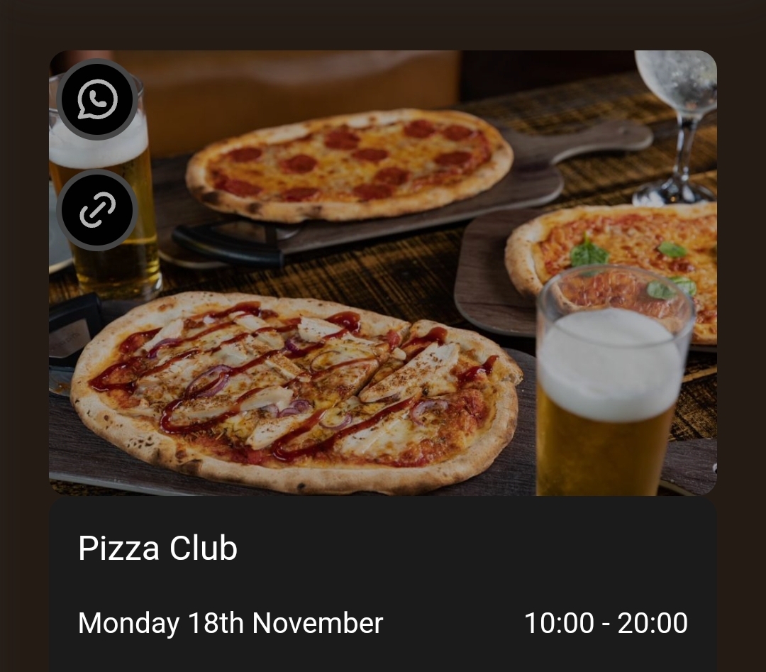 🍕 Pizza Club - 2 for 1 - The Rose, Bedford    - Event Image 6 November 18, 2024 10:00 AM