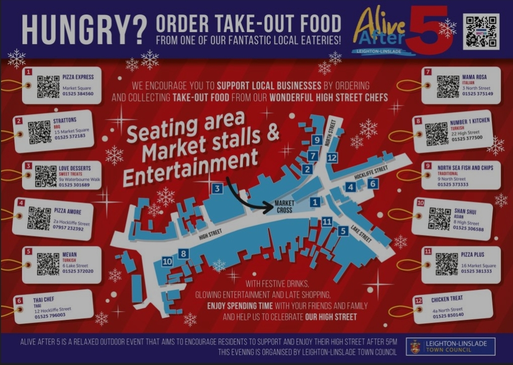 🌟 Alive After 5 Glow Event 2024 Leighton Buzzard (Free entry) at High Street, Leighton Buzzard, LU7 1EA | Free Entry, Adults, Attractions, Baby/Toddlers, Date Idea, Entertainment, Food/Drink, Kids, Market, Music, Nightlife, Outdoor, Seasonal, Christmas | Suitable for: Accessible, Children, Family 🌟 Alive After 5 Glow Event 2024 Leighton Buzzard (Free entry) - Event Image 2 December 06, 2024 05:00 PM