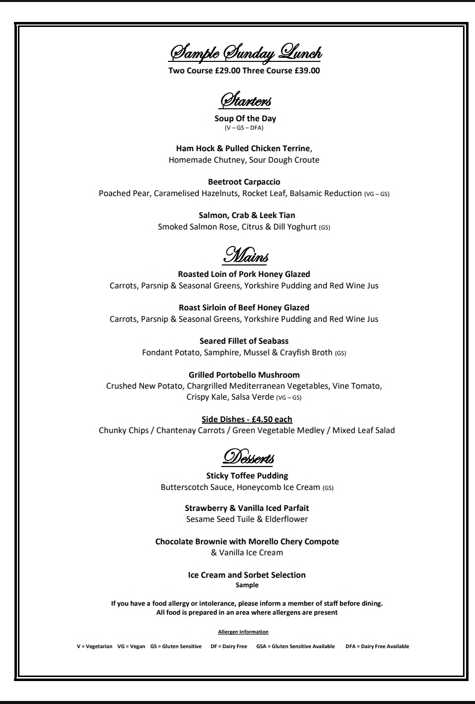 🍽 Sunday Lunch at Flitwick Manor  - Event Image 2 December 15, 2024 12:00 PM