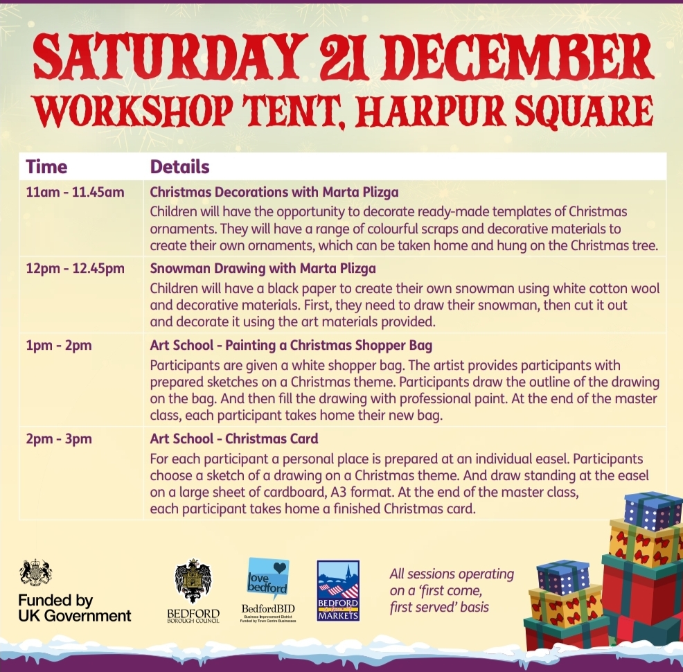 🧑‍🎄 FREE FESTIVE FAMILY FUN IN BEDFORD 2024 - Event Image 2 December 21, 2024 11:00 AM