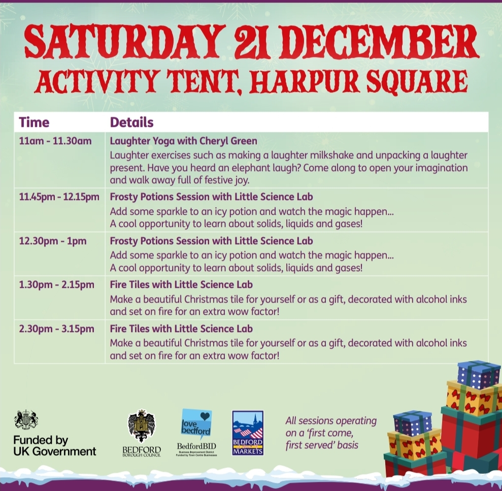 🧑‍🎄 FREE FESTIVE FAMILY FUN IN BEDFORD 2024 - Event Image 3 December 21, 2024 11:00 AM