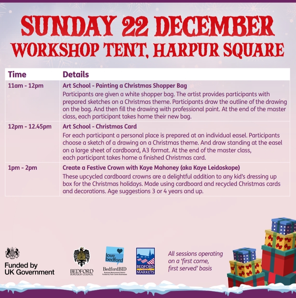 🧑‍🎄 FREE FESTIVE FAMILY FUN IN BEDFORD 2024 - Event Image 2 December 22, 2024 11:00 AM