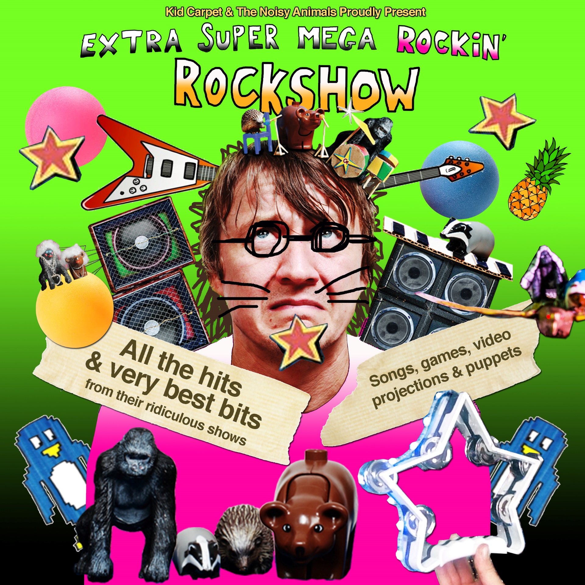 🎤 🤪 Extra Super Mega Rockin’ Rock Show for Kids, Luton - February 17, 2025  at Hat Factory Arts Centre, 65 - 67 Bute Street, Luton, LU1 2EY