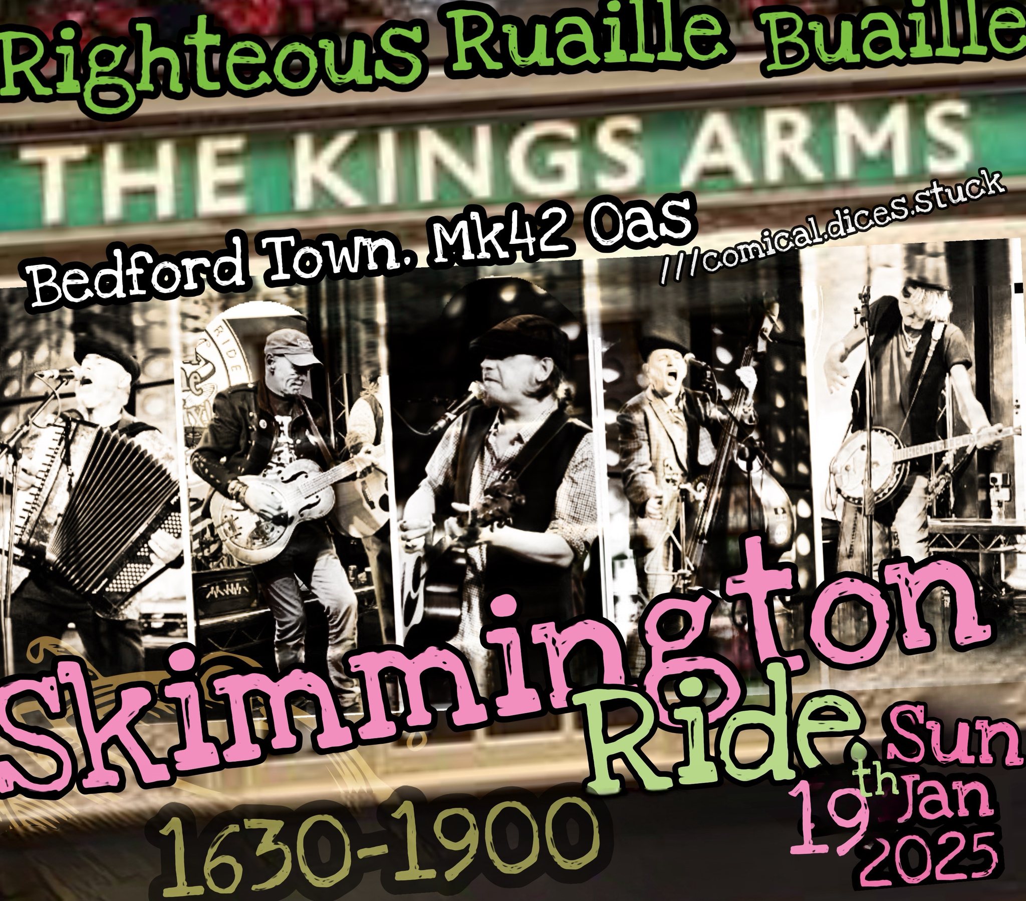 🎸 The Kings Arms, Bedford | Skimmington Ride - January 19, 2025 04:30 PM at Thr Kings Arms, 24 St Mary's St, Bedford MK42 0AS

