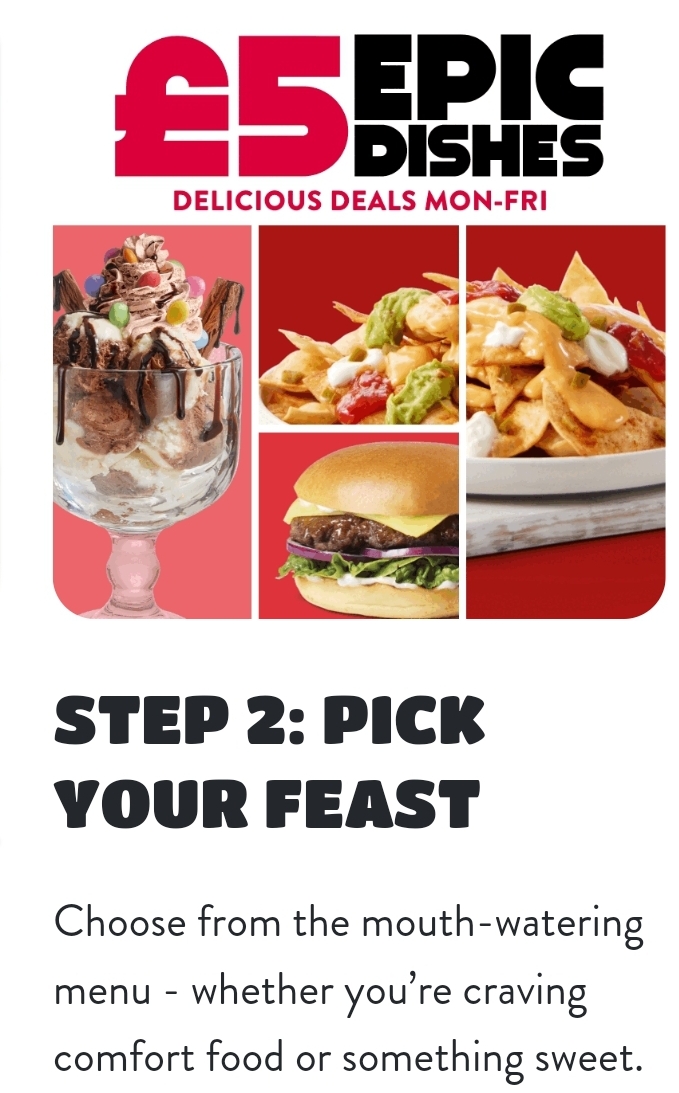 🤑 £5 EPIC MEALS AT THE HUNGRY HORSE, JANUARY 2025 OFFER! at Bedfordshire, UK | Adults, Date Idea, Family, Food/Drink, Indoor, Low Cost, Rainy Days, Recurring | Suitable for: Accessible, Family, Free Parking, Parking Onsite, Toilets 🤑 £5 EPIC MEALS AT THE HUNGRY HORSE, JANUARY 2025 OFFER! - Event Image 3 January 14, 2025
