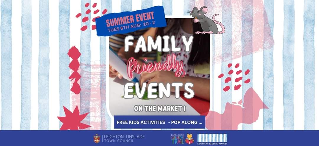 ๐ FREE Summer Family Fun on the Market Leighton Buzzard ๐ at The High Street, LU7 1HD Leighton Buzzard | Free, Family, Fun, Baby/Toddlers, Kids, Entertainment, Outdoor, Creative | Suitable for: Family, Children, Dog Friendly ๐ FREE Summer Family Fun on the Market Leighton Buzzard ๐ - Event Image 3 August 06, 2024 10:00 AM