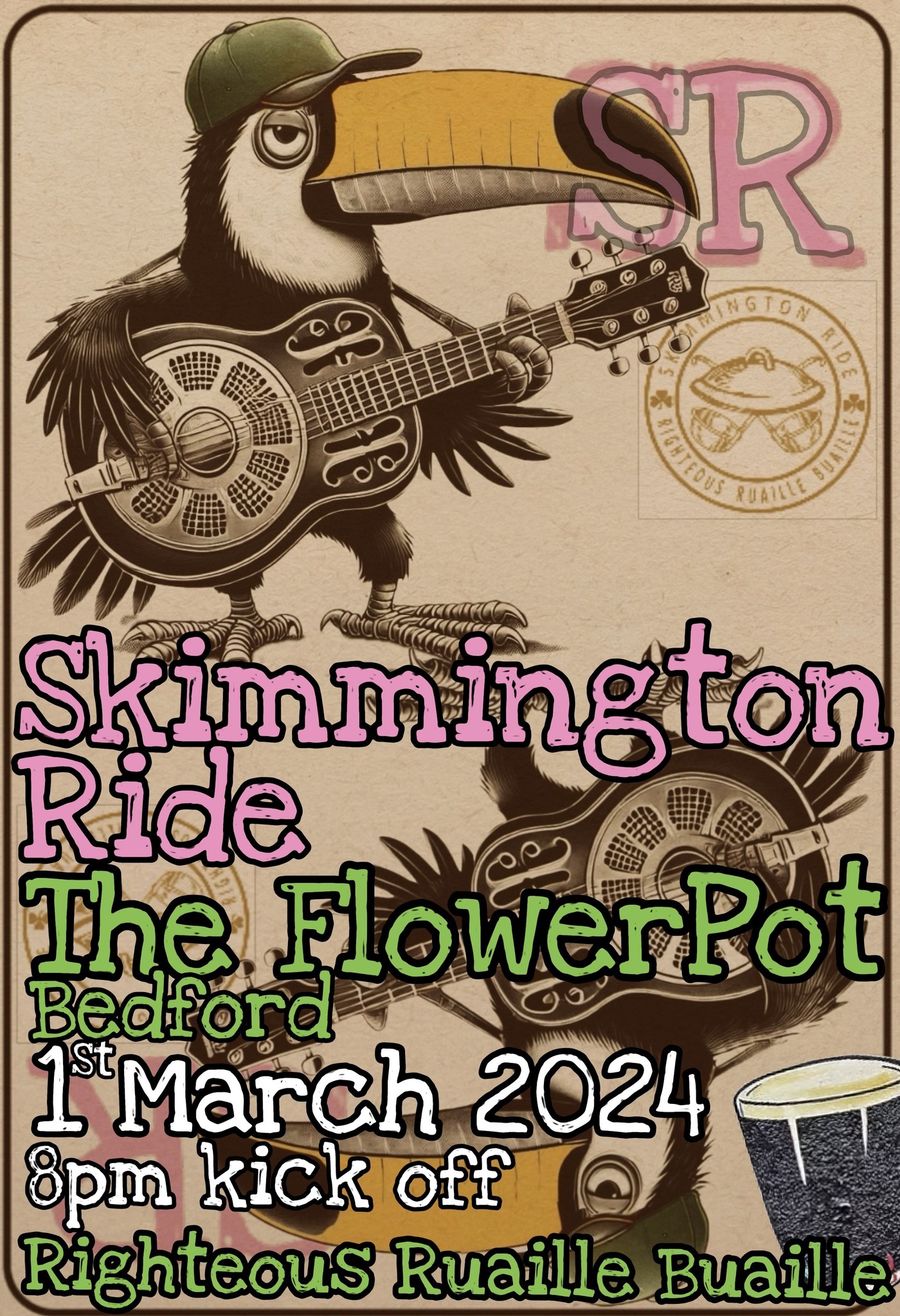 🎶 FREE ENTRY -  Skimmington Ride at The Flower Pot, Bedford - March 01, 2025 08:00 PM at The Flower Pot, 25 Tavistock Street, Bedford, MK40 2RB