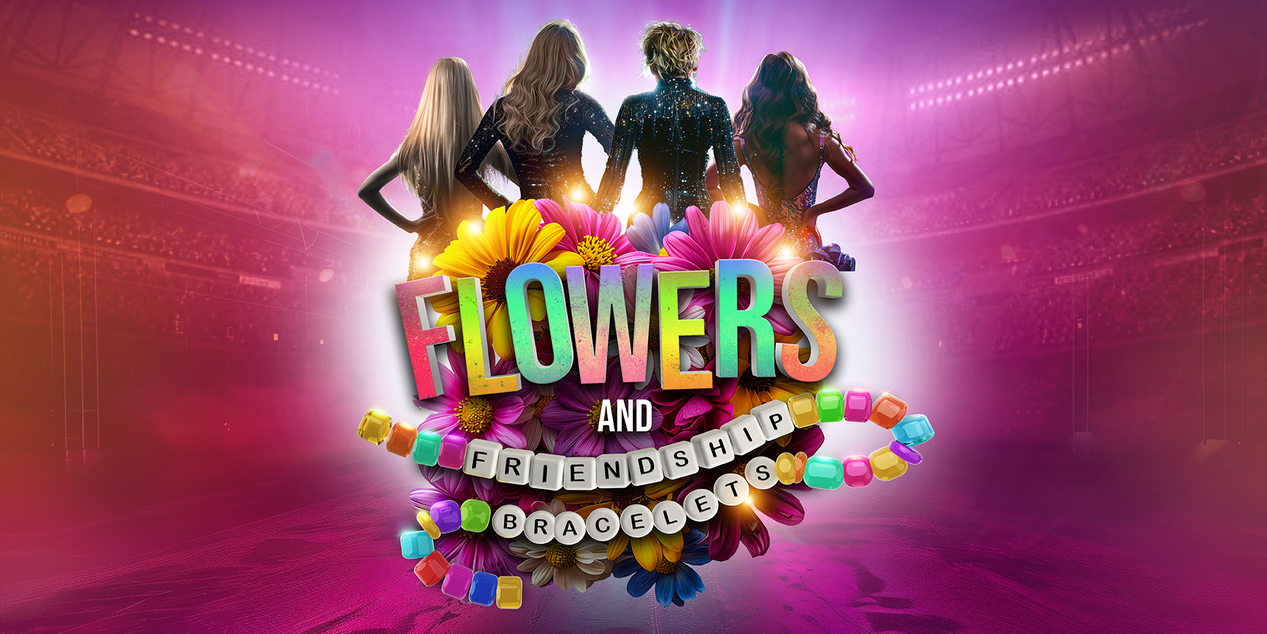 💃 FLOWERS AND FRIENDSHIP BRACELETS The Ultimate Pop Concert! In Harpenden - Original Event Image | Entertainment, Food/Drink, Indoor, Music, Social, Advance Booking, Theatre, Ticket Event | Suitable for: Toilets 💃 FLOWERS AND FRIENDSHIP BRACELETS The Ultimate Pop Concert! In Harpenden - April 18, 2025 02:00 PM at The Eric Morecambe Centre, Rothamstead Park, Harpenden, AL5 2FR