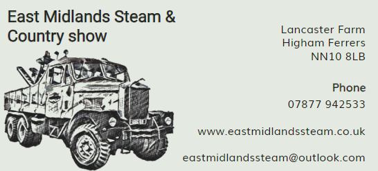 🚂 East Midlands Steam And Country Show 2025 - Rushden - Original Event Image | Adults, Attractions, Automotive, Family, Food/Drink, History & Heritage, Outdoor, Pay On Entry, Overnight | Suitable for: Accessible, Children, Family, Toilets, Wheelchair Friendly 🚂 East Midlands Steam And Country Show 2025 - Rushden - May 04, 2025 10:00 AM at Lancaster Farm, Lancaster Way, Rushden, NN10 0BH,
