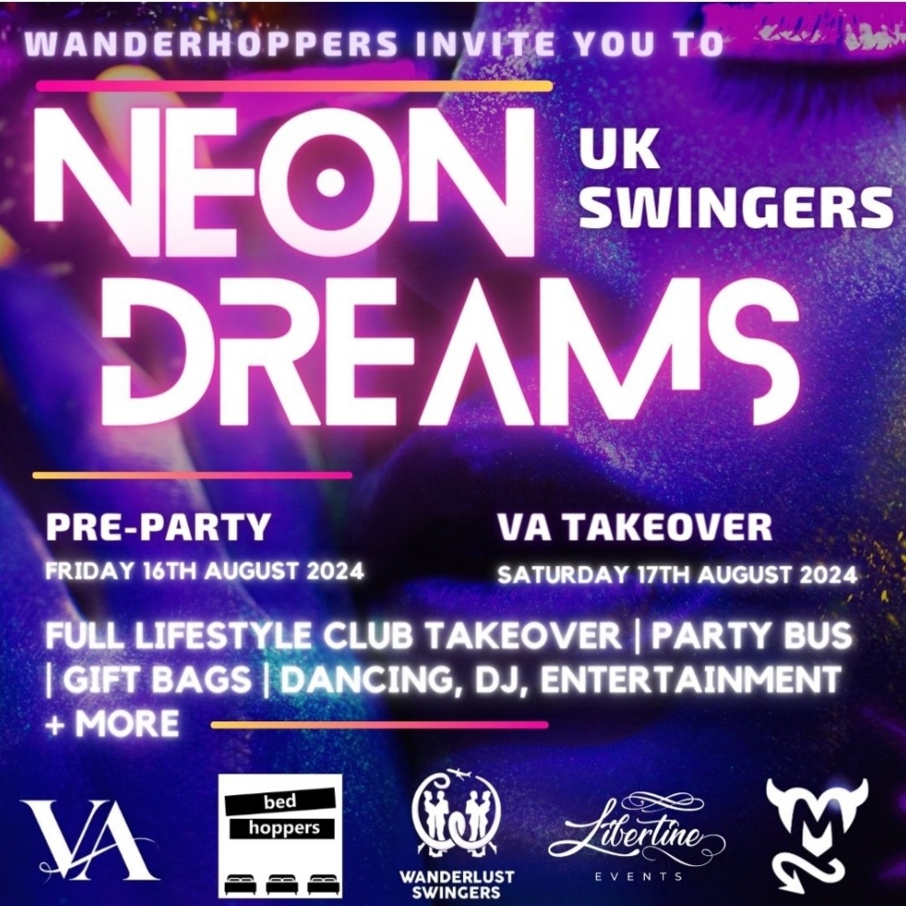 😉 Neon Dreams UK Swingers Club Takeover - Event Image 4 August 17, 2024 