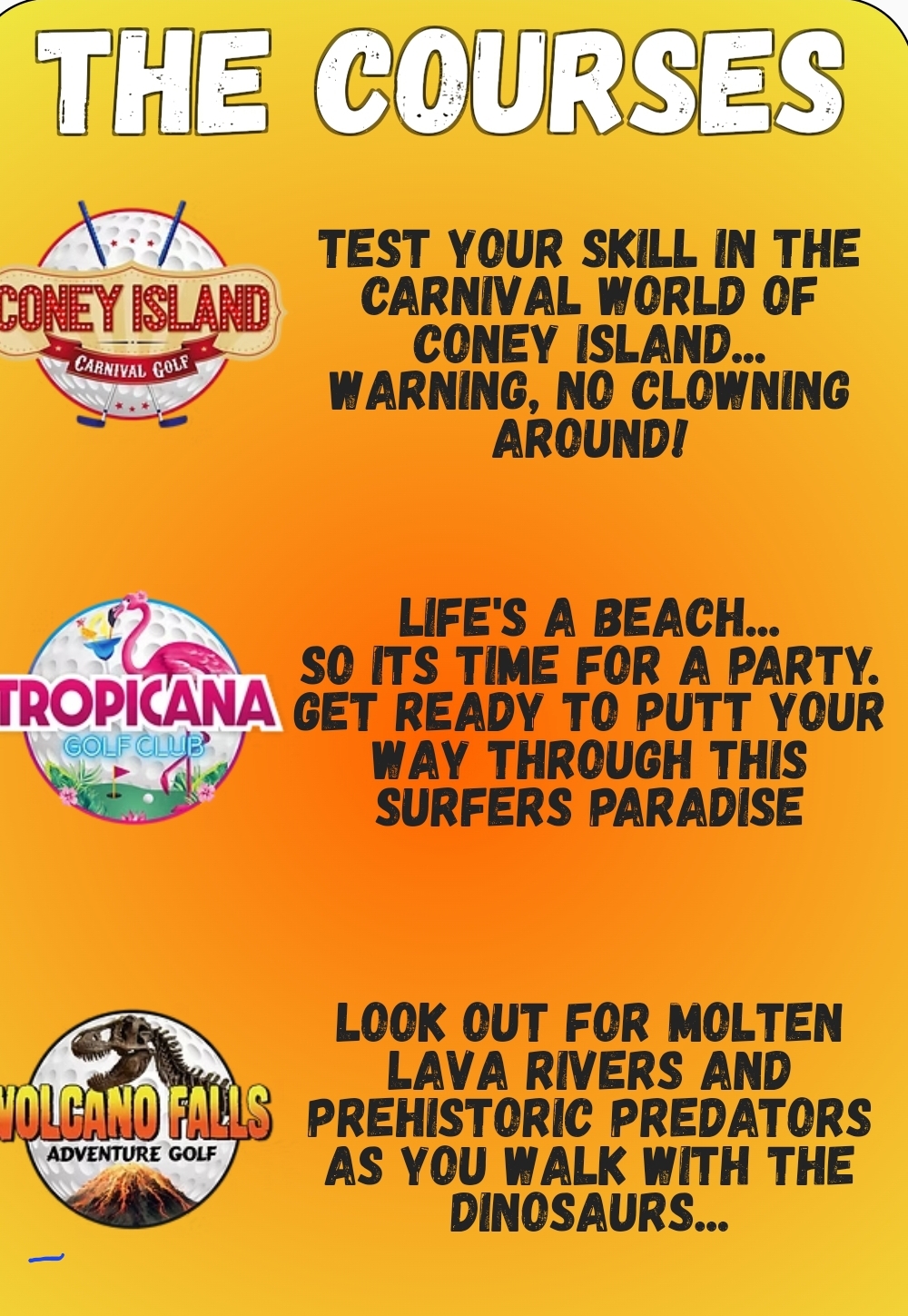 🌴⛳️ Volcano Falls Adventure Golf at the Xscape in Milton Keynes - 💘The Love Birdie Offer plus more for families! at Volcano Falls Adventure Golf
Unit 5a-5b
Xscape
Milton Keynes
MK9 3XS
| Family, Food/Drink, Fun, Ticket Event, Tickets, Adults, Advance Booking, Date Idea, Family, Food/Drink, Fun, Indoor, Kids, Nightlife, Play Area, Social, Sports, Teens, Ticket Event, Tickets | Suitable for: Family, Children, Family, Parking Onsite, Toilets 🌴⛳️ Volcano Falls Adventure Golf at the Xscape in Milton Keynes - 💘The Love Birdie Offer plus more for families! - Event Image 2 February 15, 2025 10:30 AM