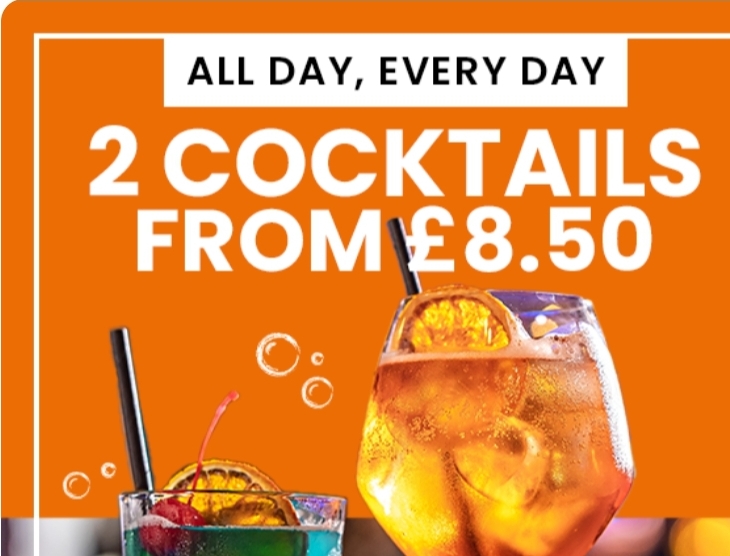 🤑💖 Valentines Day 2 meals from £11.50/£12.50 plus wine offer for £5 at Sizzling Pubs! - Event Image 3 February 14, 2025 12:00 PM