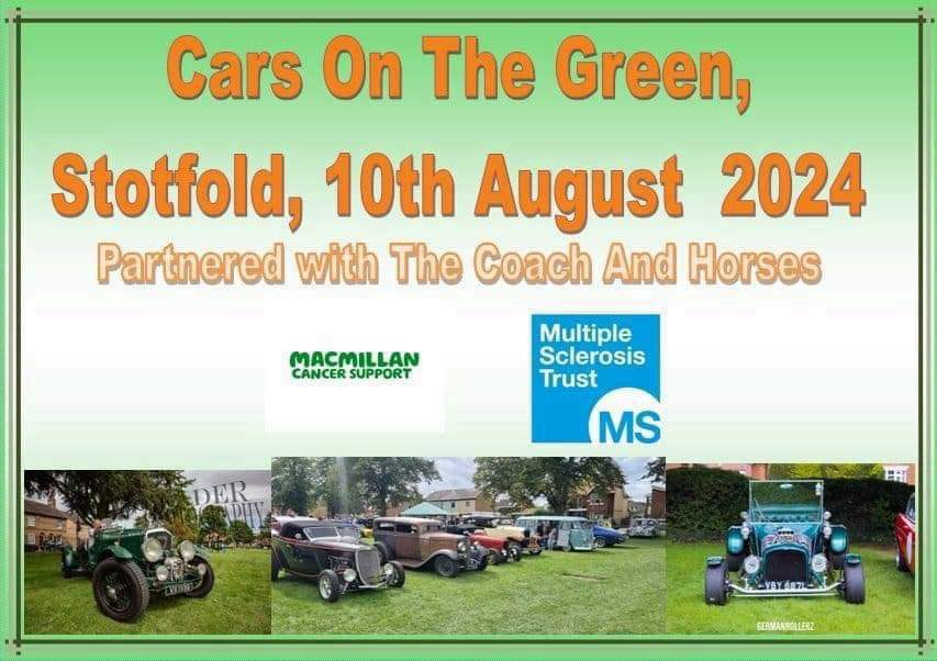 🚘 Cars On The Green, Stotfold at The Green, Stotfold, SG5 4AN | Family, Fun, Music, Food/Drink, Kids, Entertainment, Outdoor, Free Entry, Attractions, Charity | Suitable for: Family 🚘 Cars On The Green, Stotfold - Event Image 2 August 10, 2024 01:00 PM