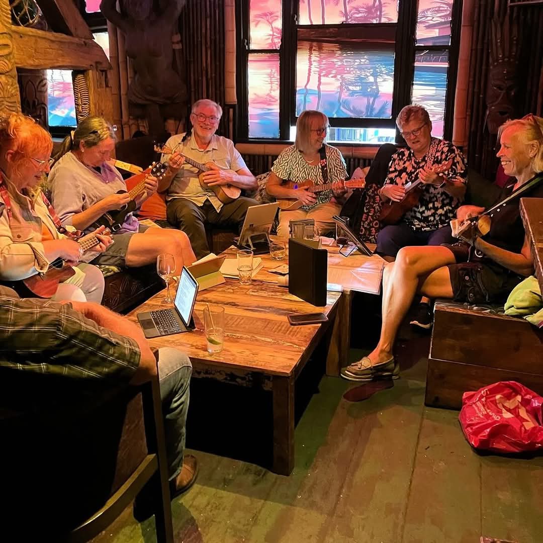 🎸 FREE FAMILY UKE LESSONS - At The Ollie Vees Tiki Lounge in Leighton Buzzard  - Event Image 3 January 25, 2025 02:00 PM