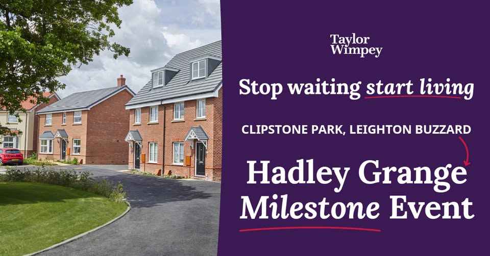 🏡 Hadley Grange Milestone Event - Explore the show homes in Leighton Buzzard - Original Event Image | Adults, Food/Drink, Free Entry, Indoor, Outdoor, Social | Suitable for: Family, Free Parking, Parking Onsite, Accessible 🏡 Hadley Grange Milestone Event - Explore the show homes in Leighton Buzzard - January 18, 2025 10:00 AM at Clipstone Park, off Leighton Buzzard Road, Leighton Buzzard, Bedfordshire, LU7 9NX