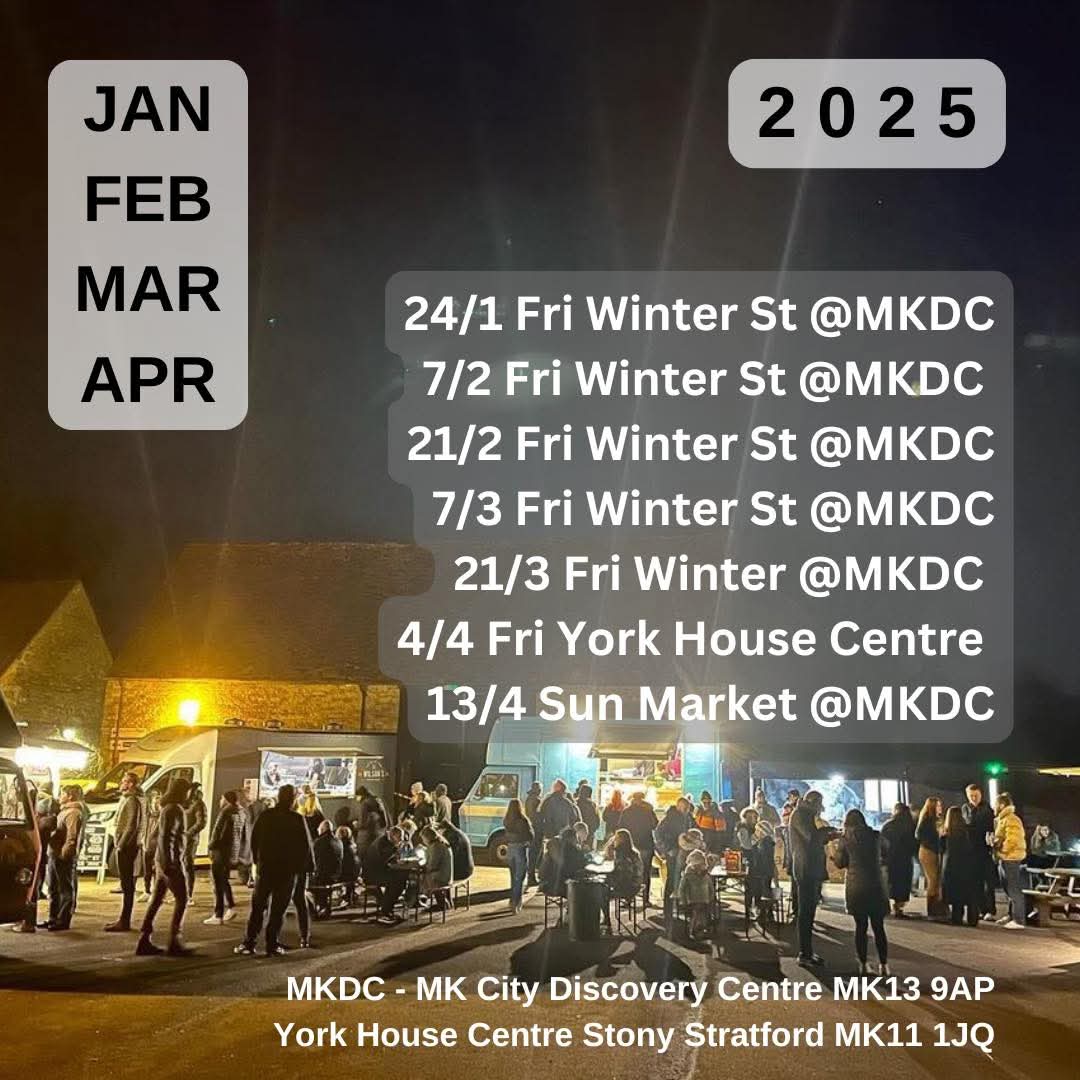 😋 Winter Street Food Market in Milton Keynes - February 2025 - Event Image 9 February 21, 2025 05:00 PM