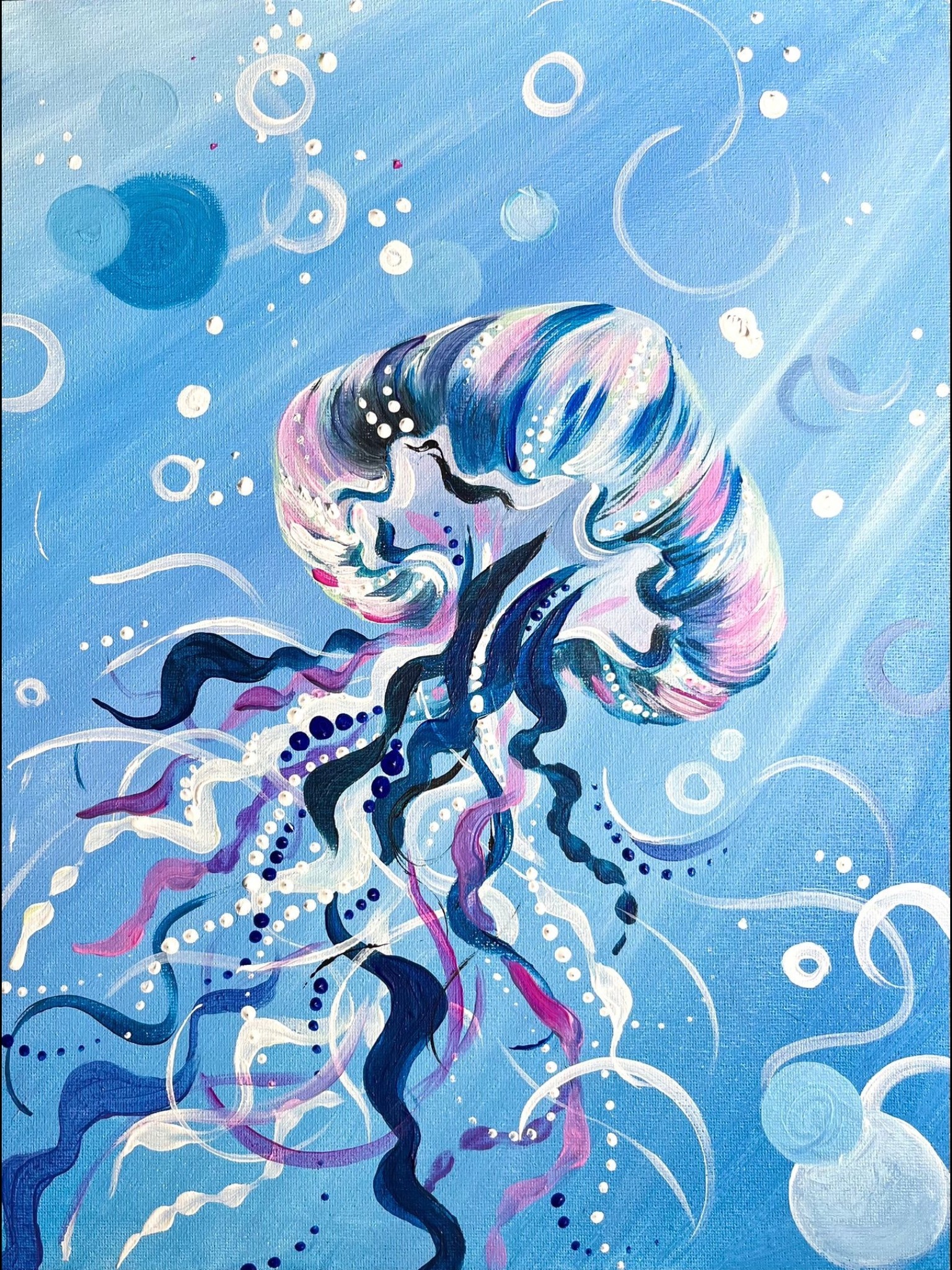 🎨🥂 Join Brush Party with Jo - to paint ‘ Ocean’s Nomad’ in Toddington - March 03, 2025 07:00 PM at The Odd Fellow's Arms, 9 Market Square, Toddington. LU5 6BP