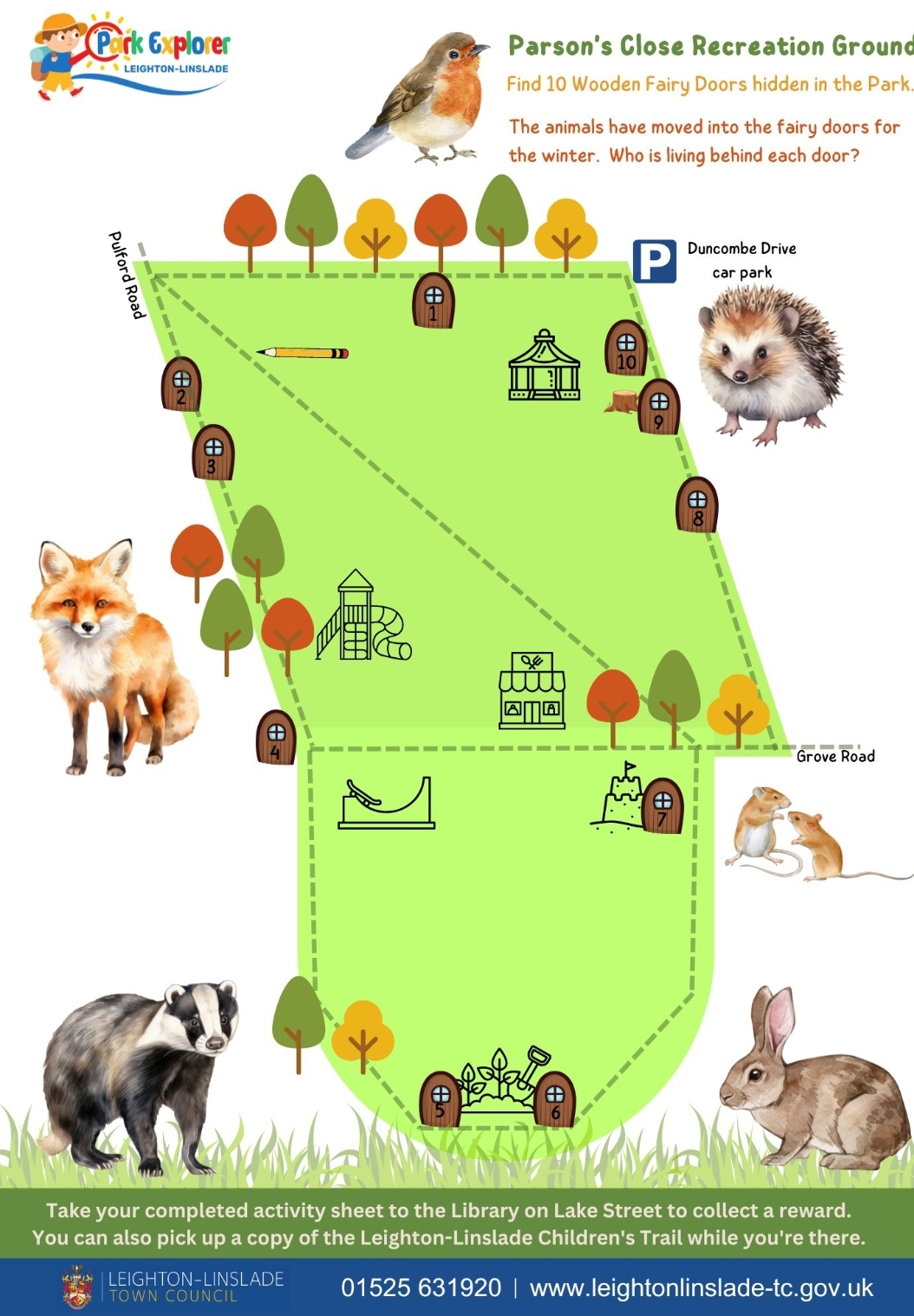 🧚♀️Free Park Explorer February Half Term 2025 - Leighton Buzzard at Parson’s Close Recreation Ground, LU7 1AD | Animals, Free, Parks, Baby/Toddlers, Family, Half Term, Kids, Outdoor, Play Area, Fun | Suitable for: Accessible, Children, Family, Wheelchair Friendly 🧚♀️Free Park Explorer February Half Term 2025 - Leighton Buzzard - Event Image 18 February 15, 2025