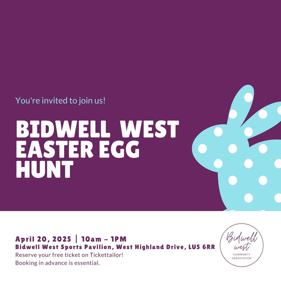 👀🥚 Bidwell West Easter Egg Hunt at The Sports Pavilion (free egg, booking required) - April 20, 2025 10:00 AM at The Recreation Ground, Houghton Regis, Dunstable, LU5 6RR