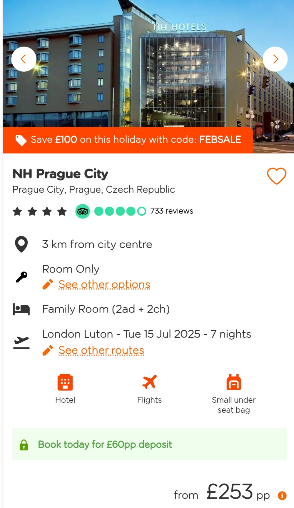 🛩 Easyjet Holiday February 2025 Deals (using a discount code) | Categories: Getaways, Online 🛩 Easyjet Holiday February 2025 Deals (using a discount code) - Valid from February 24, 2025