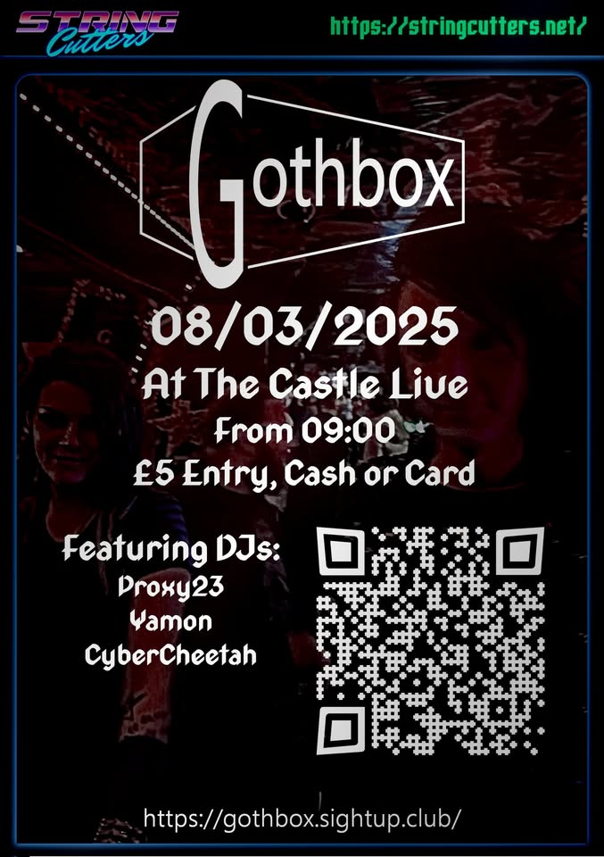 🎤 GothBox DJ Night at The Castle Tavern, Luton - March 08, 2025 09:00 PM at Castle Tavern, 1 Castle Street, Luton, LU1 3AA