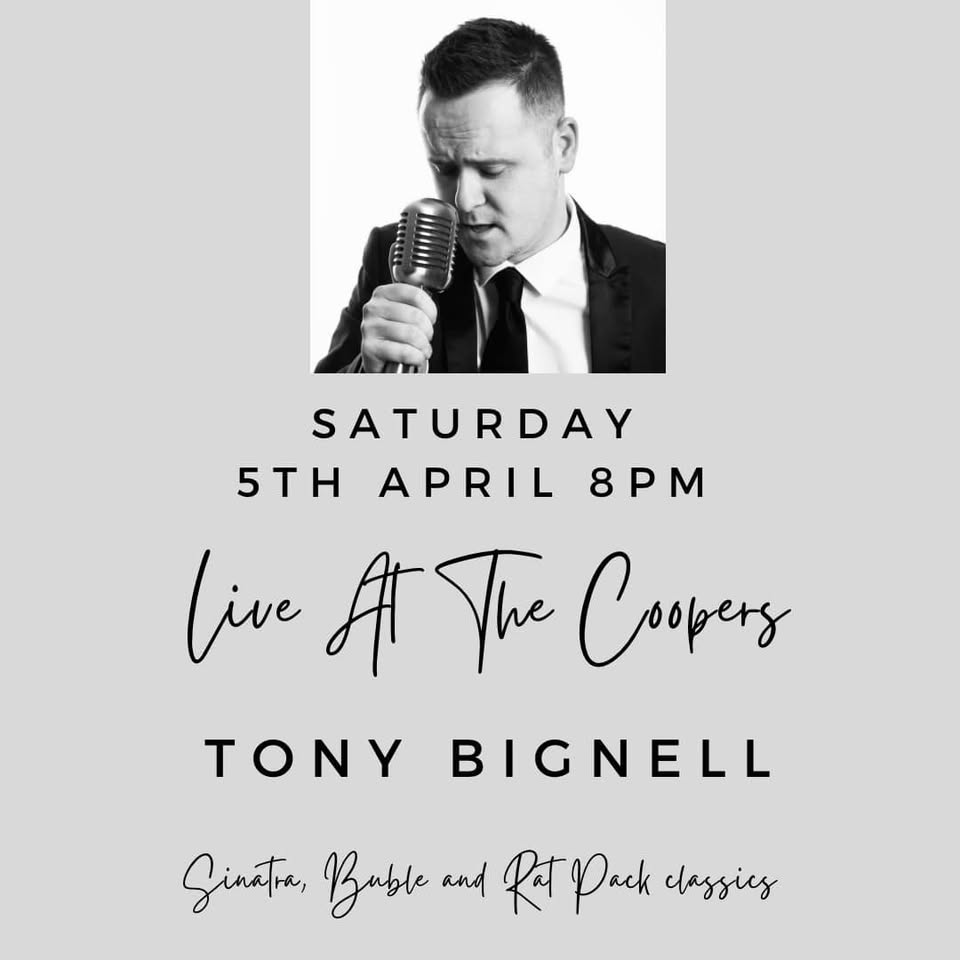 🎤 Tony Bignell at The Jolly Coopers, Wardhedges - April 05, 2025 08:00 PM at Jolly Coopers, Wardhedges Rd, Wardhedges, Bedfordshire, MK45 5ED