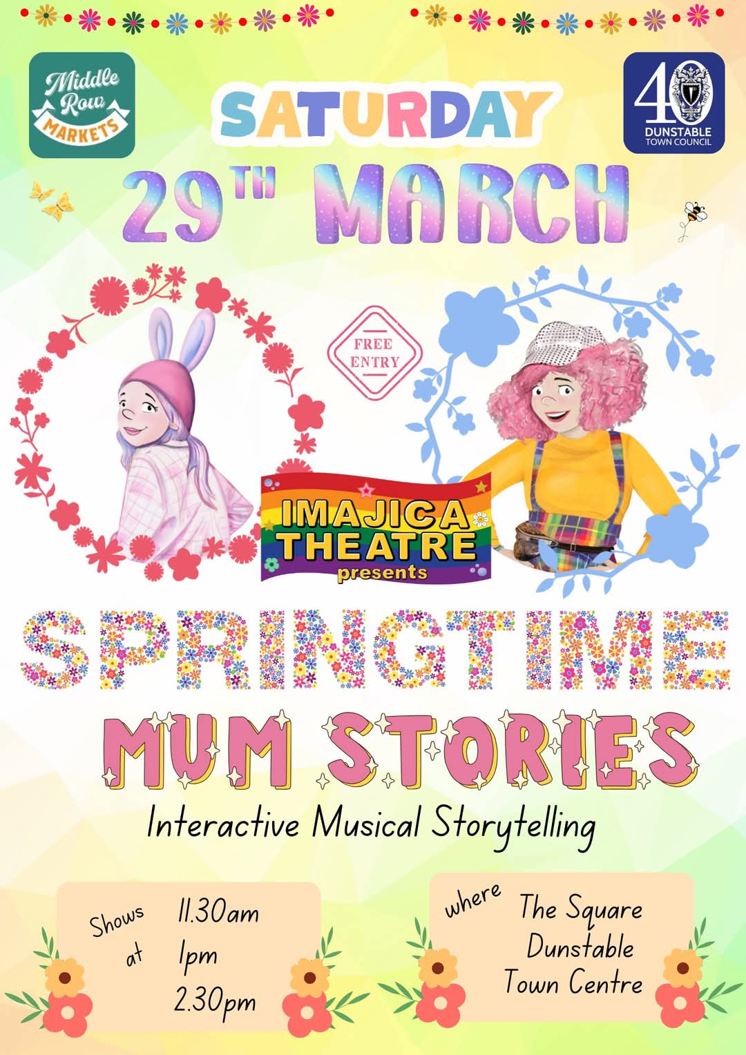 💐 Mother's Day Market in Dunstable (Free flowers for mum*) - Event Image 5 March 29, 2025 09:30 AM