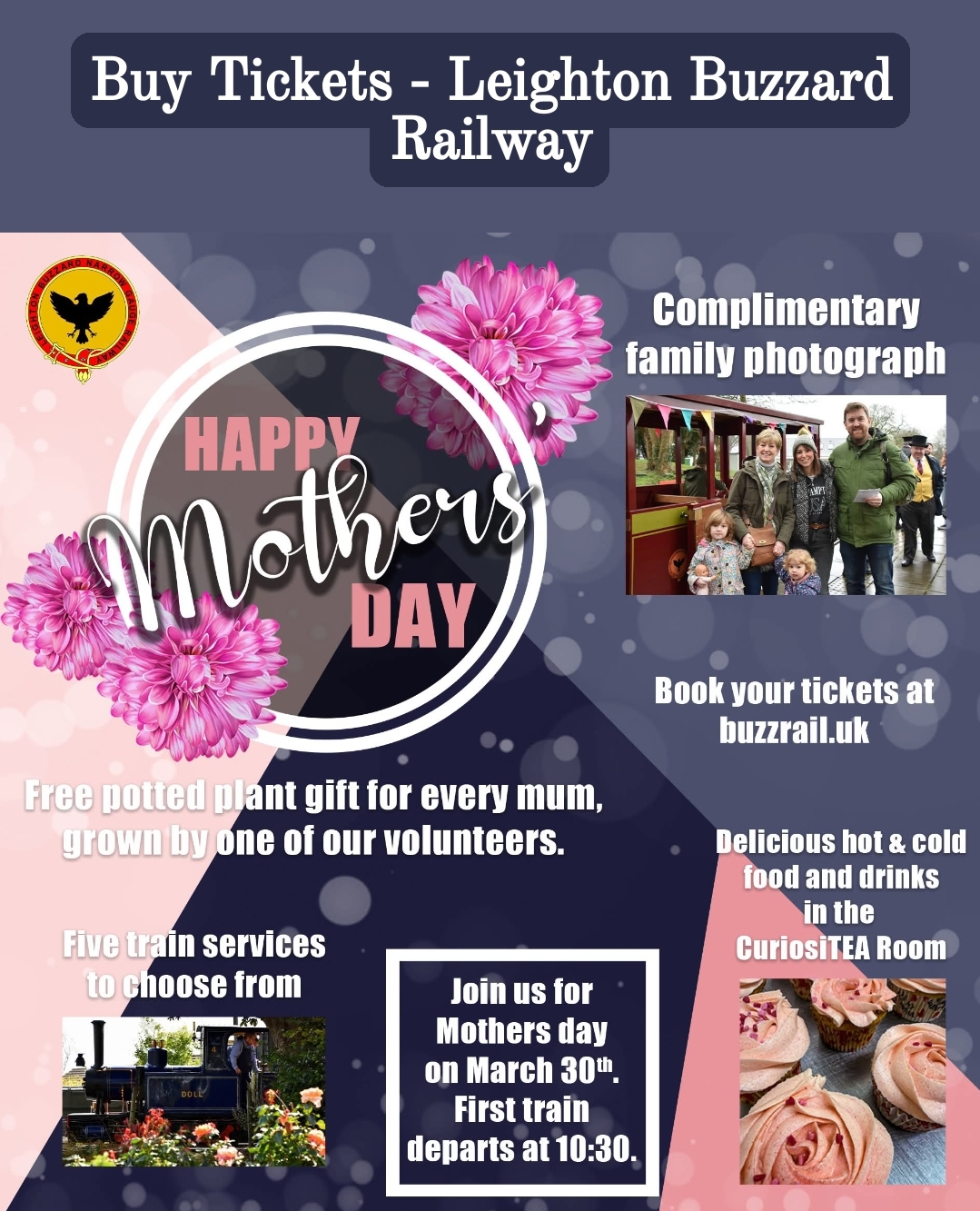 🚂 Leighton Buzzard Steam Railway Mother's Day 2025 - Event Image 2 March 30, 2025 