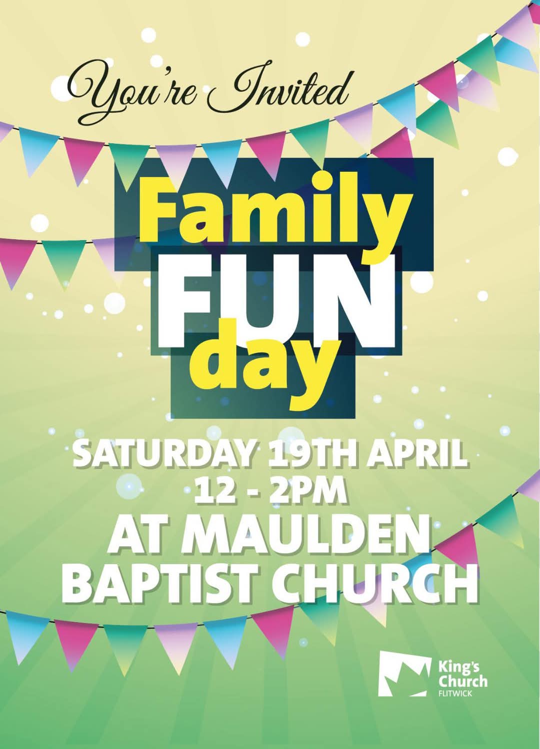 🎊 Family Fun Day 2025 at Maulden Baptist Church at Maulden Baptist Church, Flitwick Rd, Maulden MK45 2BL
| Adults, Baby/Toddlers, Family, Food/Drink, Free Entry, Fun, Indoor, Kids, Low Cost, Outdoor | Suitable for: Family, Toilets 🎊 Family Fun Day 2025 at Maulden Baptist Church - Event Image 2 April 19, 2025 12:00 PM