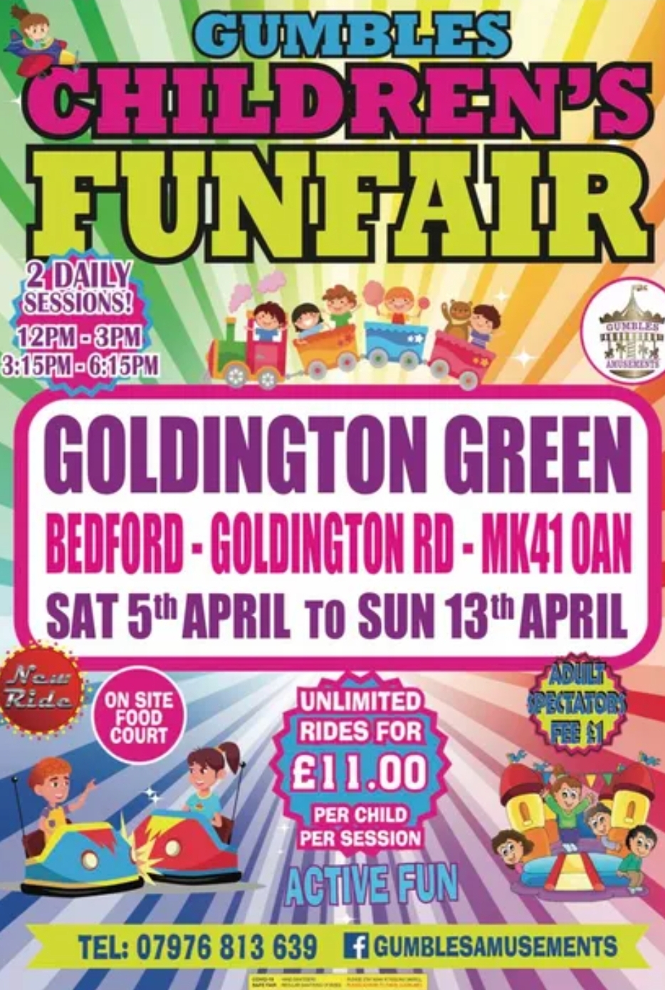 🎡 Gumbles Funfair Easter Half Term 2025 - Goldington Green, Bedford - Event Image 4 April 06, 2025 