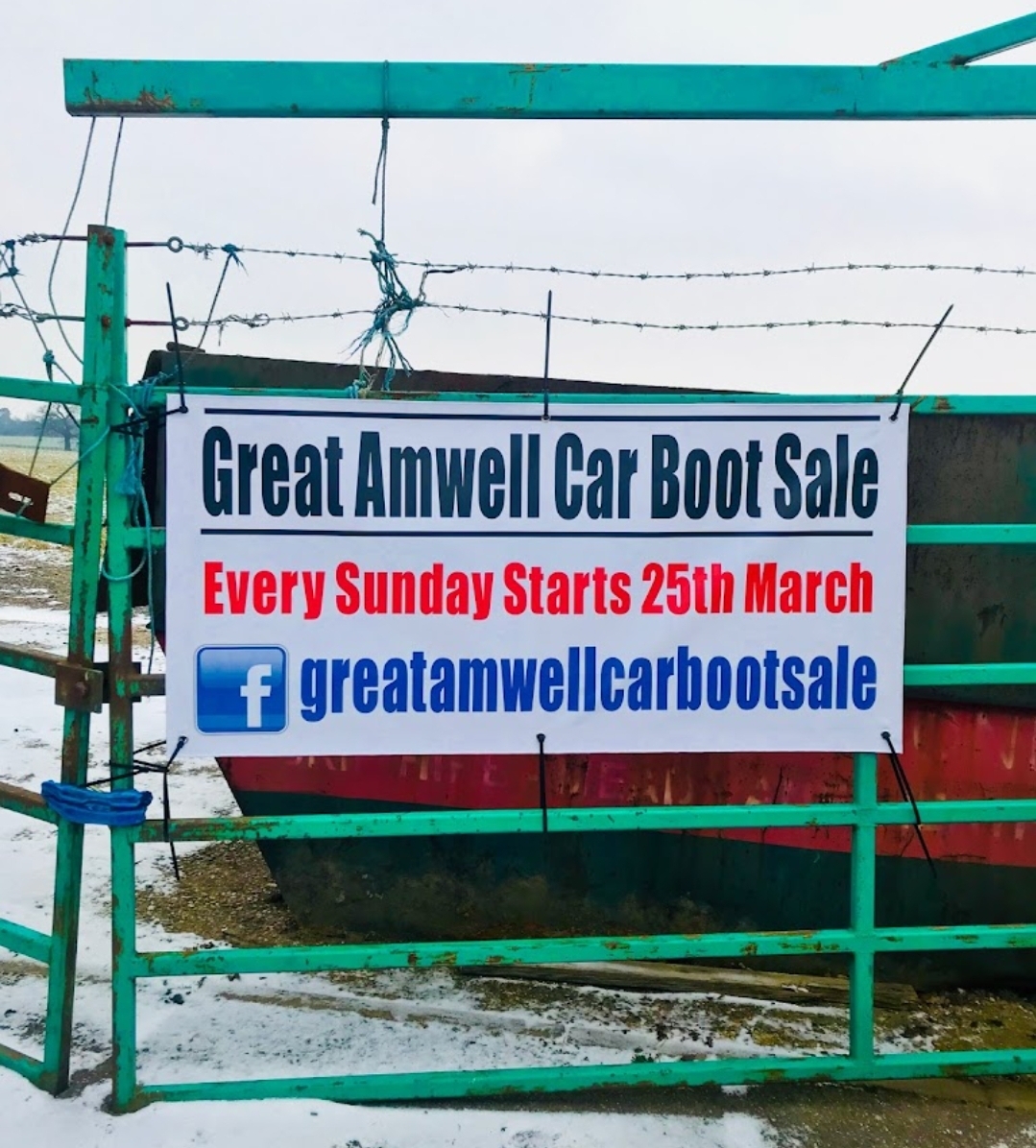 🚘 Great Amwell Car Boot Sale - Ware, Hertfordshire  - Event Image 2 March 16, 2025 08:00 AM