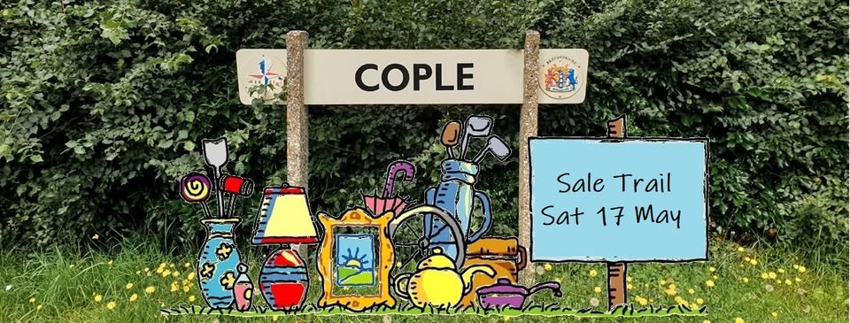 🛍 Cople Sale Trail 2025 - Original Event Image | Adults, Charity, Family, Food/Drink, Free Entry, Indoor, Outdoor, Social, Low Cost, Preloved | Suitable for: Toilets, Accessible, Family, Dog Friendly 🛍 Cople Sale Trail 2025 - May 17, 2025 10:00 AM at All Saints Church, 1 Willington Rd, Cople, Bedford MK44 3TH