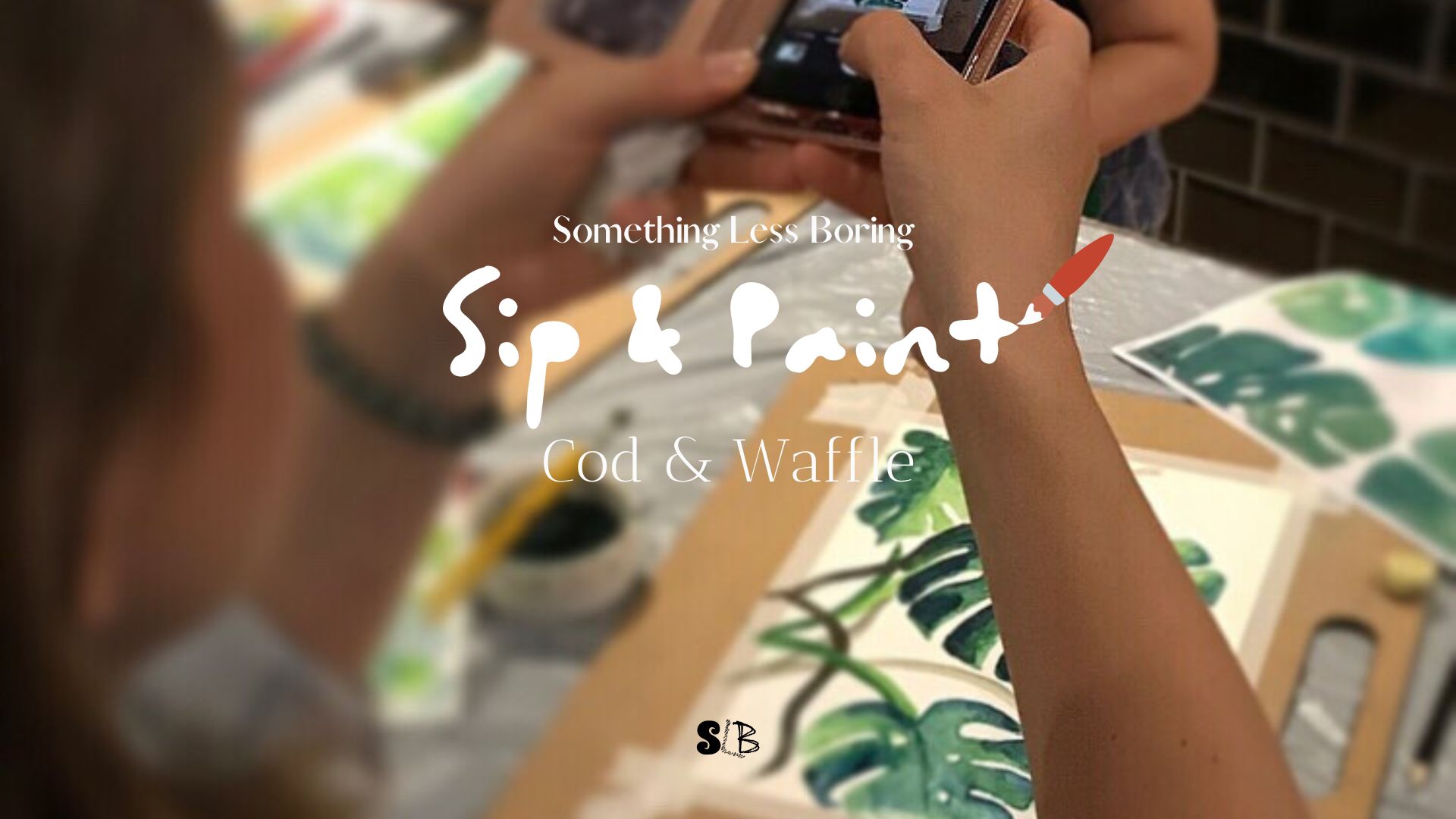 🖌🥂 Sip & Paint at Cod & Waffle in Leighton Buzzard - May 21, 2025 07:30 PM at CodWaffle, Greenfields, Theedway, Leighton Buzzard LU7 9SP