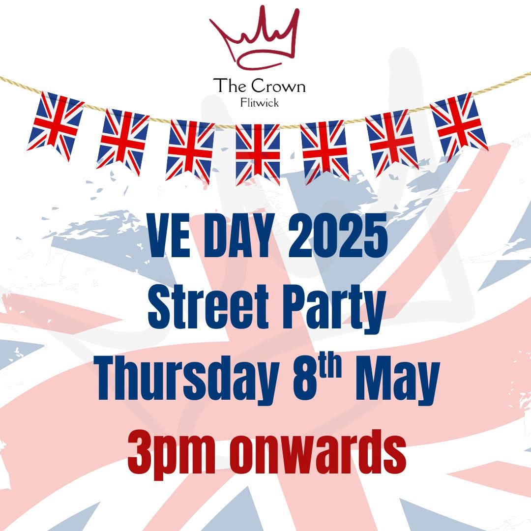 🎉 Mini VE Day Street Party at The Crown in Flitwick  - Event Image 2 May 08, 2025 03:00 PM